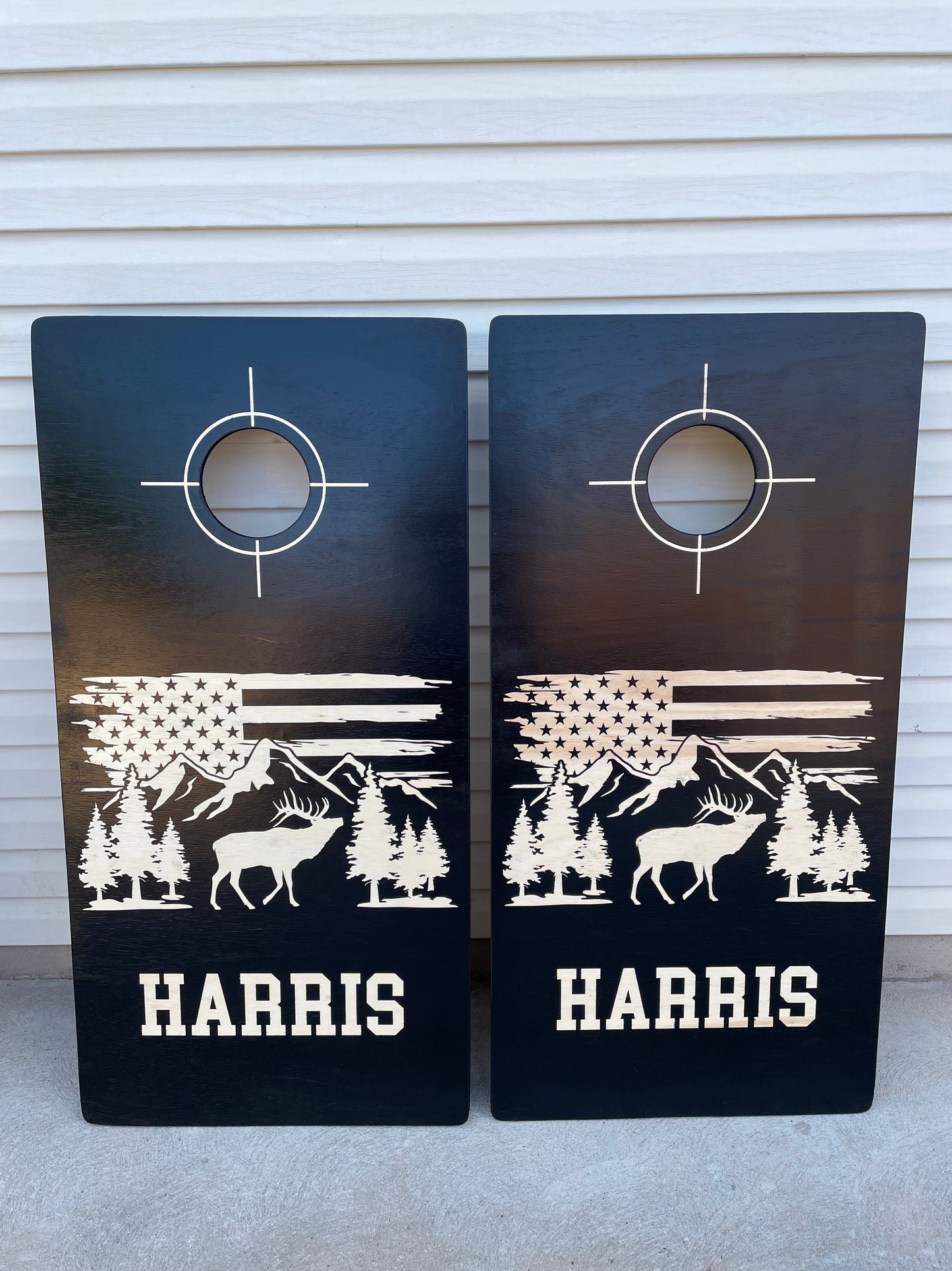 Hunting Logo, Cross Hairs with Name